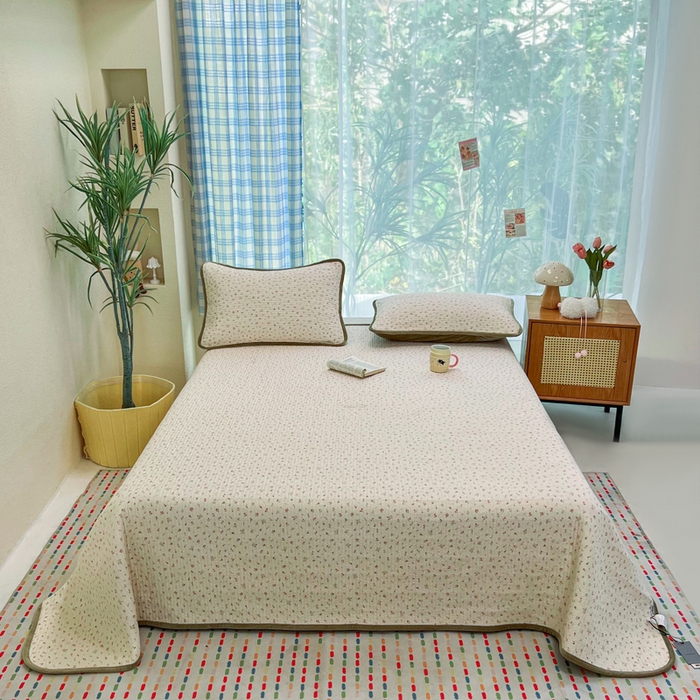 91家纺网 家纺一手货源 找家纺 （总）欣宜家纺 2026新款全棉纱布加宝宝绒填充棉花床盖三件套