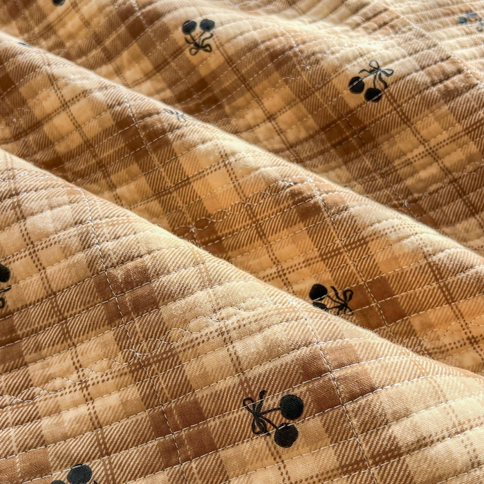 91家纺网 家纺一手货源 找家纺 欣宜家纺 2026新款全棉纱布加宝宝绒填充棉花床盖三件套 格格巫