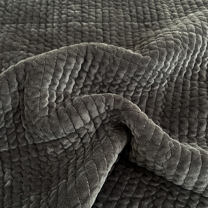 91家纺网 家纺一手货源 找家纺 欣宜家纺 2026新款全棉纱布加宝宝绒填充棉花床盖三件套 青时-粉