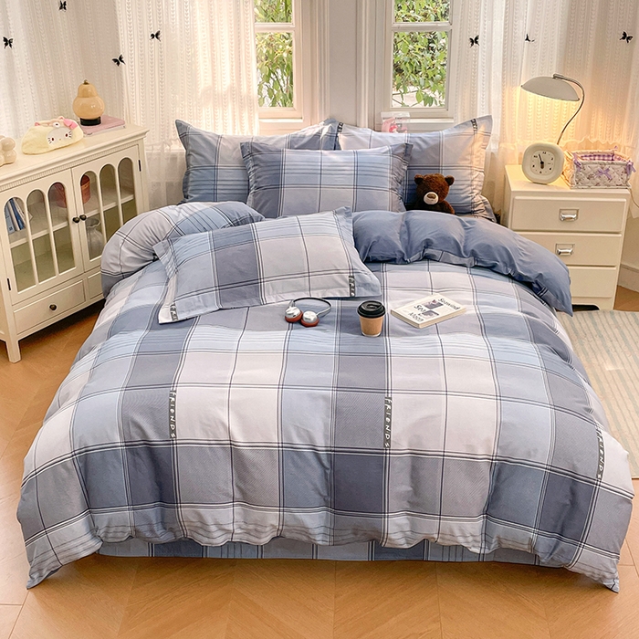 91家纺网 家纺一手货源 找家纺 （总）世爵 2026春夏新款全棉纯棉印花小清新四件套