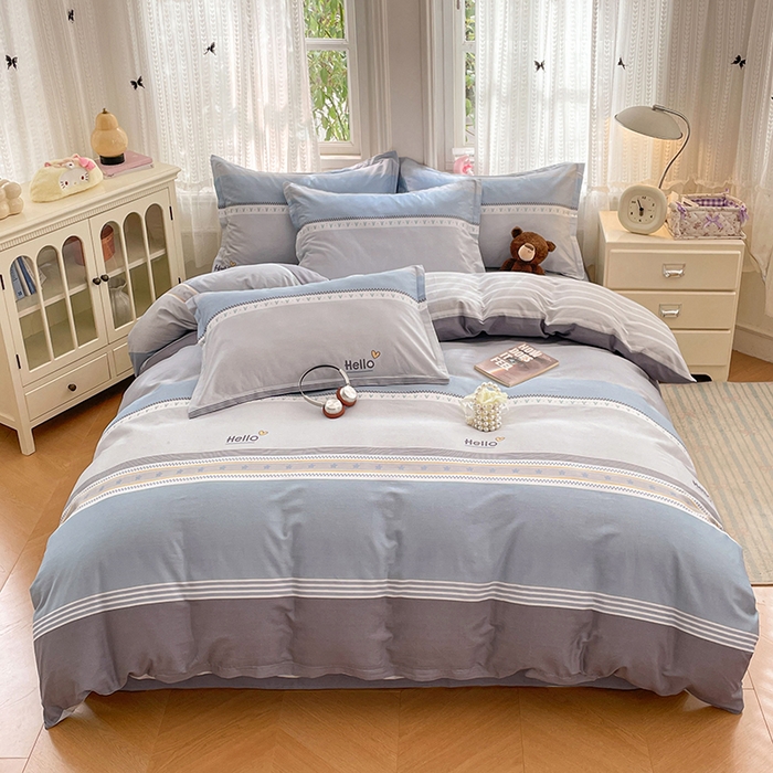 世爵 2026春夏新款全棉纯棉印花小清新四件套 墨尔本