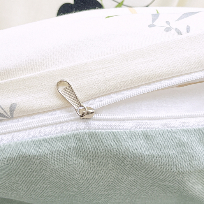 91家纺网 家纺一手货源 找家纺 世爵 2026春夏新款全棉纯棉印花小清新四件套 竹林熊猫