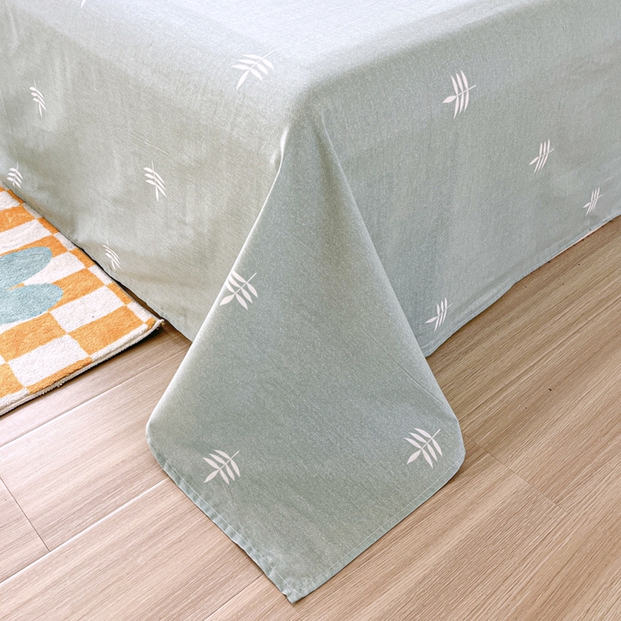 91家纺网 家纺一手货源 找家纺 世爵 2026春夏新款全棉纯棉印花小清新四件套 竹林熊猫