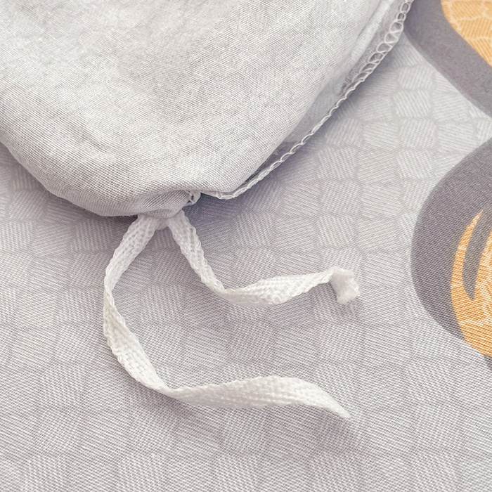 91家纺网 家纺一手货源 找家纺 世爵 2026春夏新款全棉纯棉印花小清新四件套 梦里星光-灰