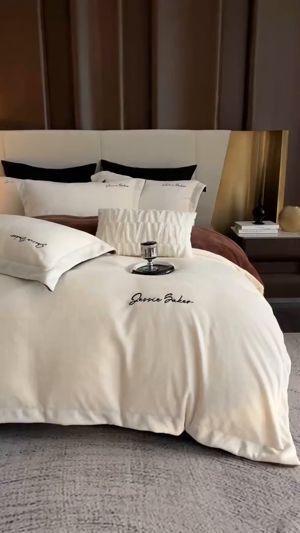 91家纺网 家纺一手货源 找家纺 时亿家居 2026新款恒温奶芙绒系列四件套-帛瑞 帛瑞-白