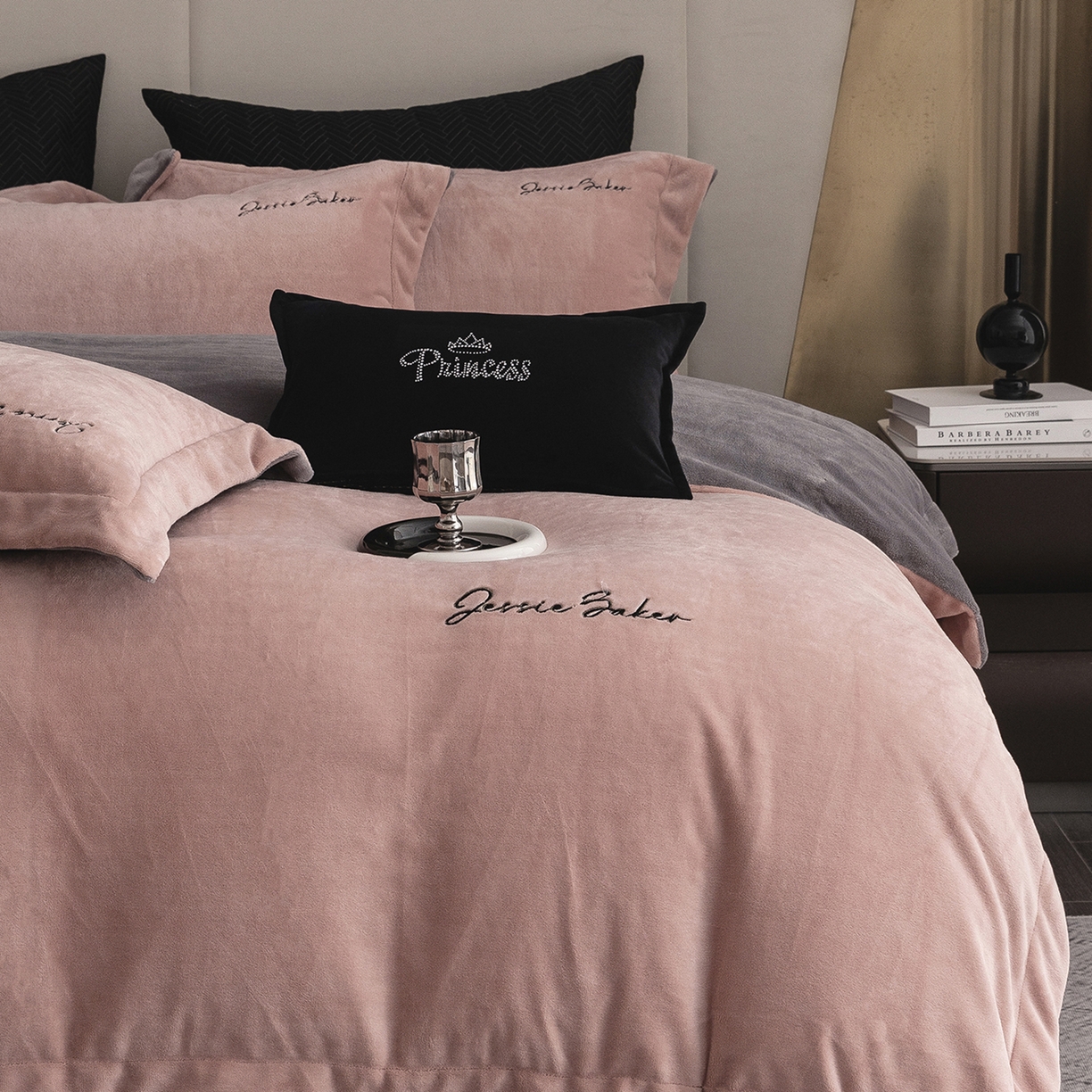 91家纺网 家纺一手货源 找家纺 时亿家居 2026新款恒温奶芙绒系列四件套-帛瑞 帛瑞-粉