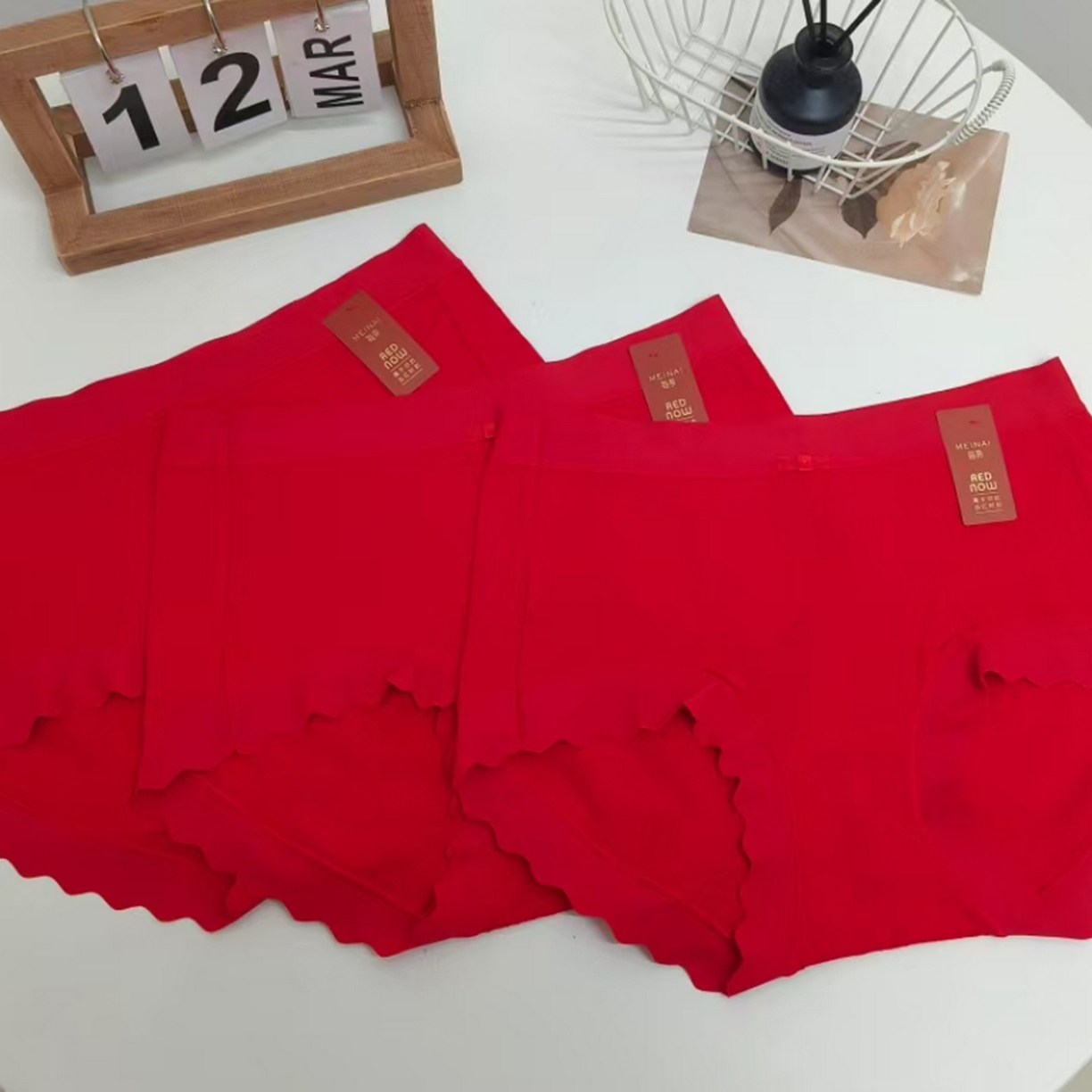 （总）妍景家居生活馆 2026新款2263女士红色内裤