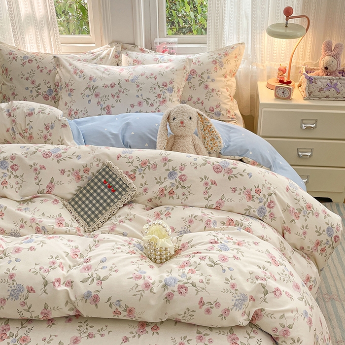 91家纺网 家纺一手货源 找家纺 （总）世爵 2026新款全棉纯棉印花小清新单被套单品系列