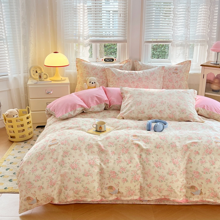 91家纺网 家纺一手货源 找家纺 （总）世爵 2026新款全棉纯棉印花小清新单被套单品系列