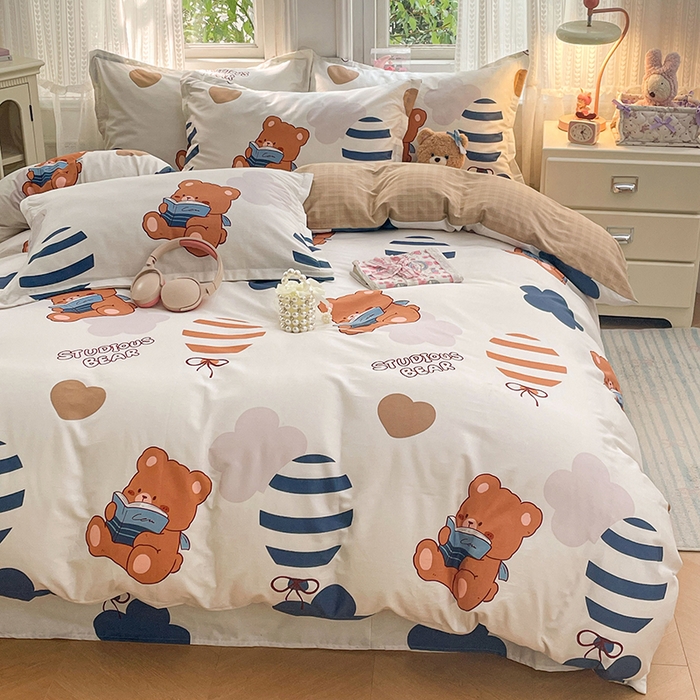 91家纺网 家纺一手货源 找家纺 （总）世爵 2026新款全棉纯棉印花小清新单被套单品系列