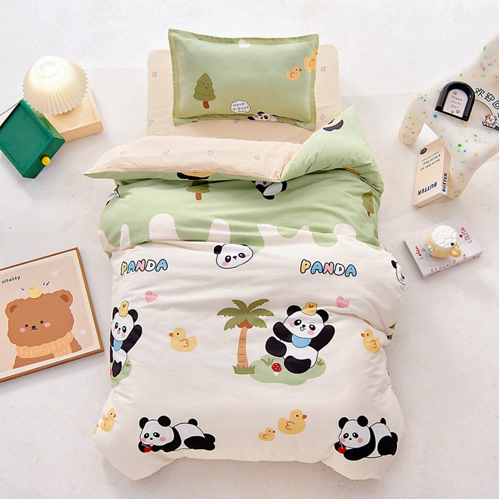 91家纺网 家纺一手货源 找家纺 （总）芭伯妮 2026新款全棉AB版幼儿园三件套宝宝午睡被子六件套儿童被套多件套（第一批）