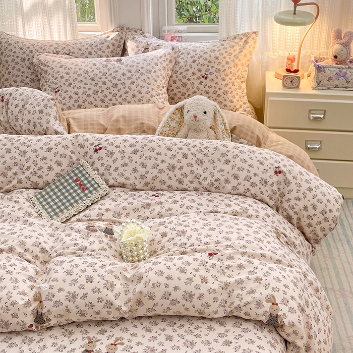 91家纺网 家纺一手货源 找家纺 （总）世爵 2026新款全棉纯棉印花小清新单被套单品系列