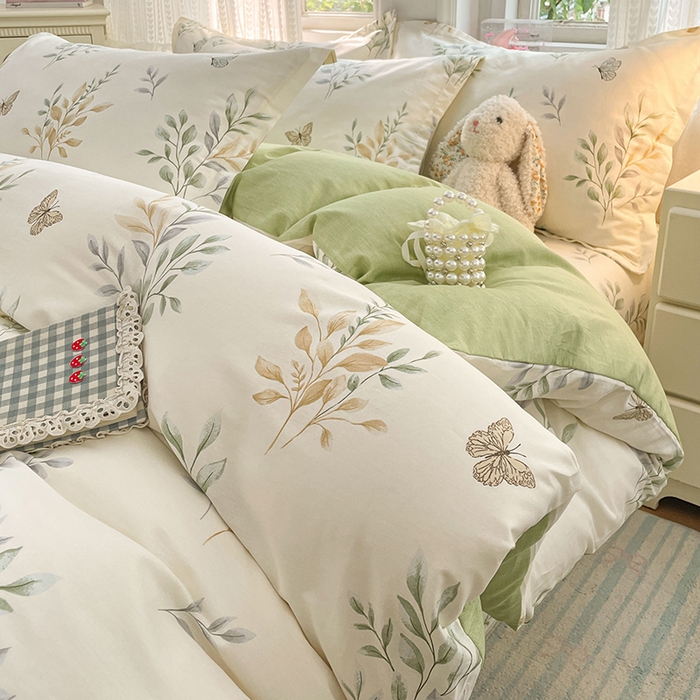 91家纺网 家纺一手货源 找家纺 世爵 2026新款全棉纯棉印花小清新单被套单品系列 香草之恋