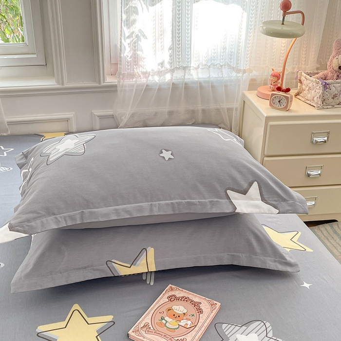 91家纺网 家纺一手货源 找家纺 世爵 2026新款全棉纯棉印花小清新单被套单品系列 天空之城