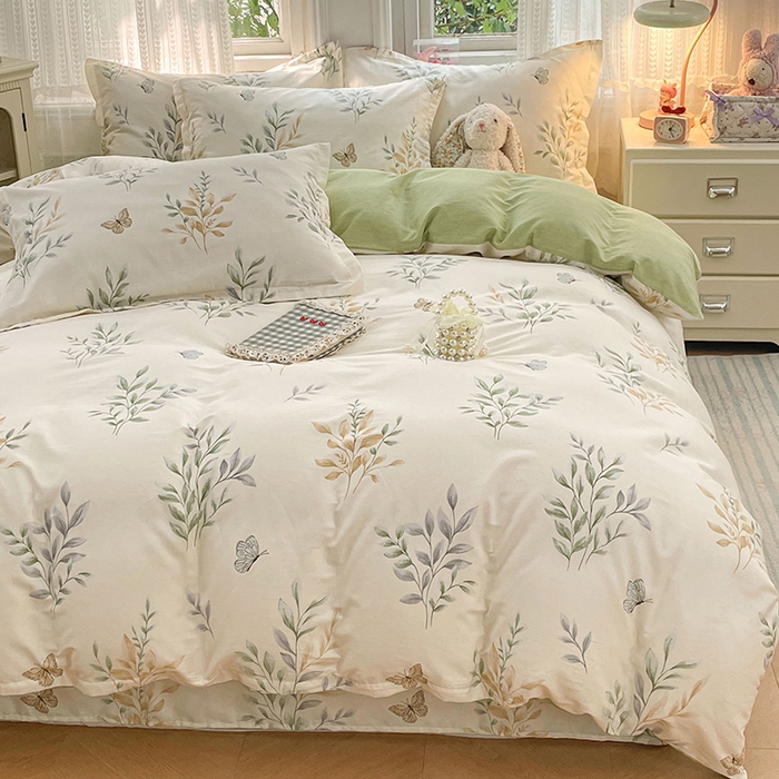 91家纺网 家纺一手货源 找家纺 世爵 2026新款全棉纯棉印花小清新单被套单品系列 香草之恋