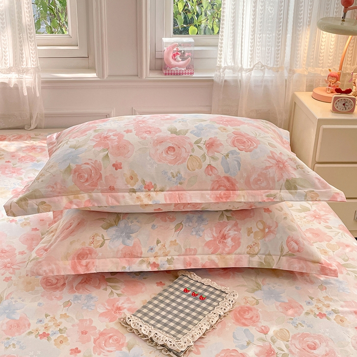 91家纺网 家纺一手货源 找家纺 世爵 2026新款全棉纯棉印花小清新单被套单品系列 盛夏晚晴