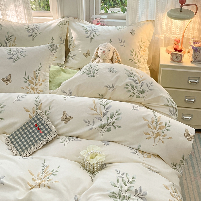 91家纺网 家纺一手货源 找家纺 世爵 2026新款全棉纯棉印花小清新单被套单品系列 香草之恋