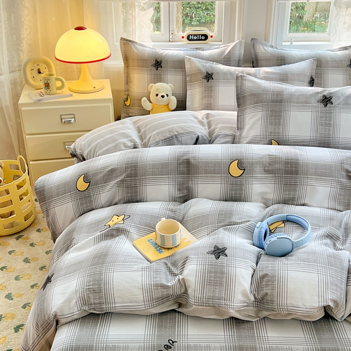 世爵 2026新款全棉纯棉印花小清新单被套单品系列 星空印记