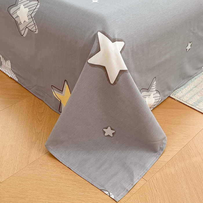 91家纺网 家纺一手货源 找家纺 世爵 2026新款全棉纯棉印花小清新单被套单品系列 天空之城