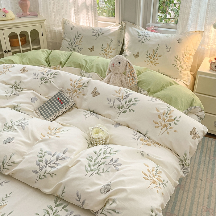 91家纺网 家纺一手货源 找家纺 世爵 2026新款全棉纯棉印花小清新单被套单品系列 香草之恋