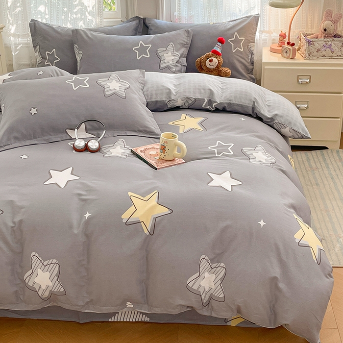 91家纺网 家纺一手货源 找家纺 世爵 2026新款全棉纯棉印花小清新单被套单品系列 天空之城