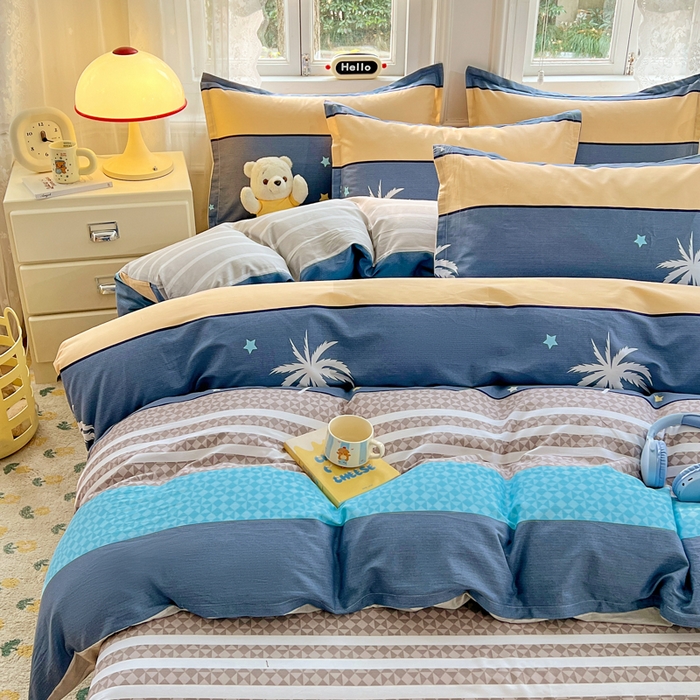 世爵 2026新款全棉纯棉印花小清新单被套单品系列 漫步云端