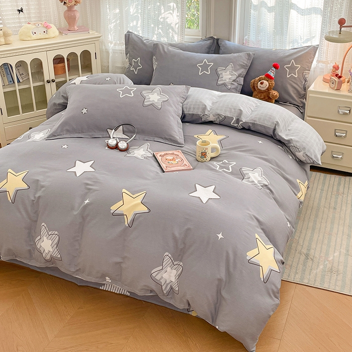 91家纺网 家纺一手货源 找家纺 世爵 2026新款全棉纯棉印花小清新单被套单品系列 天空之城