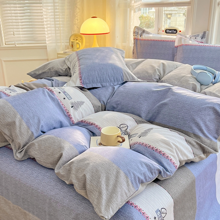 91家纺网 家纺一手货源 找家纺 世爵 2026新款全棉纯棉印花小清新单被套单品系列 尤里卡