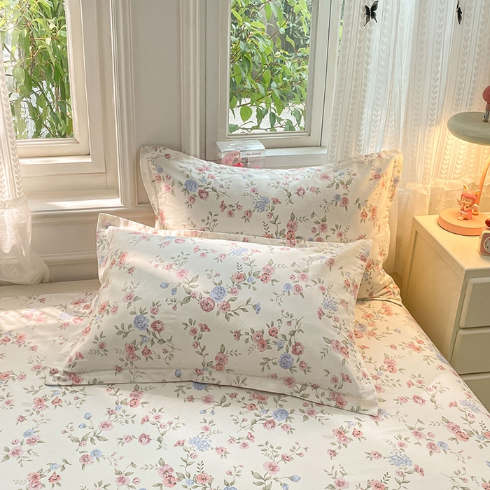 91家纺网 家纺一手货源 找家纺 世爵 2026新款全棉纯棉印花小清新单被套单品系列 妙语花香