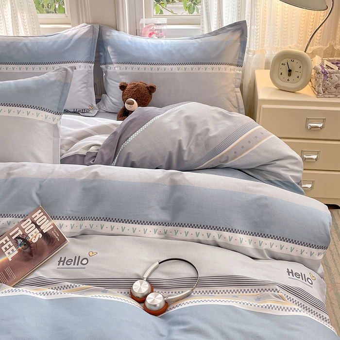 91家纺网 家纺一手货源 找家纺 世爵 2026新款全棉纯棉印花小清新单被套单品系列 墨尔本