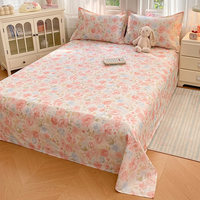 91家纺网 家纺一手货源 找家纺 世爵 2026新款全棉纯棉印花小清新单被套单品系列 盛夏晚晴