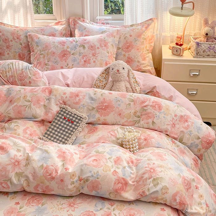 世爵 2026新款全棉纯棉印花小清新单被套单品系列 盛夏晚晴