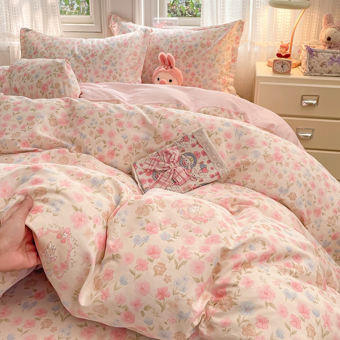 91家纺网 家纺一手货源 找家纺 世爵 2026新款全棉纯棉印花小清新单被套单品系列 碎花拾影