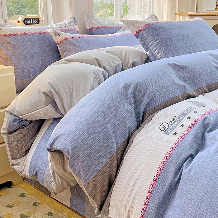 91家纺网 家纺一手货源 找家纺 世爵 2026新款全棉纯棉印花小清新单被套单品系列 尤里卡