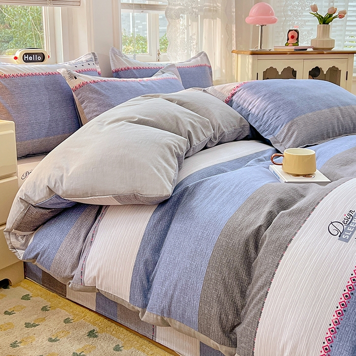 91家纺网 家纺一手货源 找家纺 世爵 2026新款全棉纯棉印花小清新单被套单品系列 尤里卡