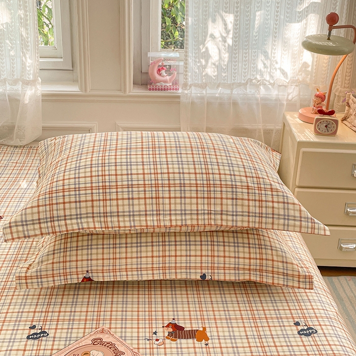 91家纺网 家纺一手货源 找家纺 世爵 2026新款全棉纯棉印花小清新单被套单品系列 可爱萌宠