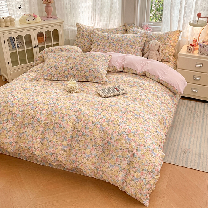 91家纺网 家纺一手货源 找家纺 世爵 2026新款全棉纯棉印花小清新单被套单品系列 仙本娜