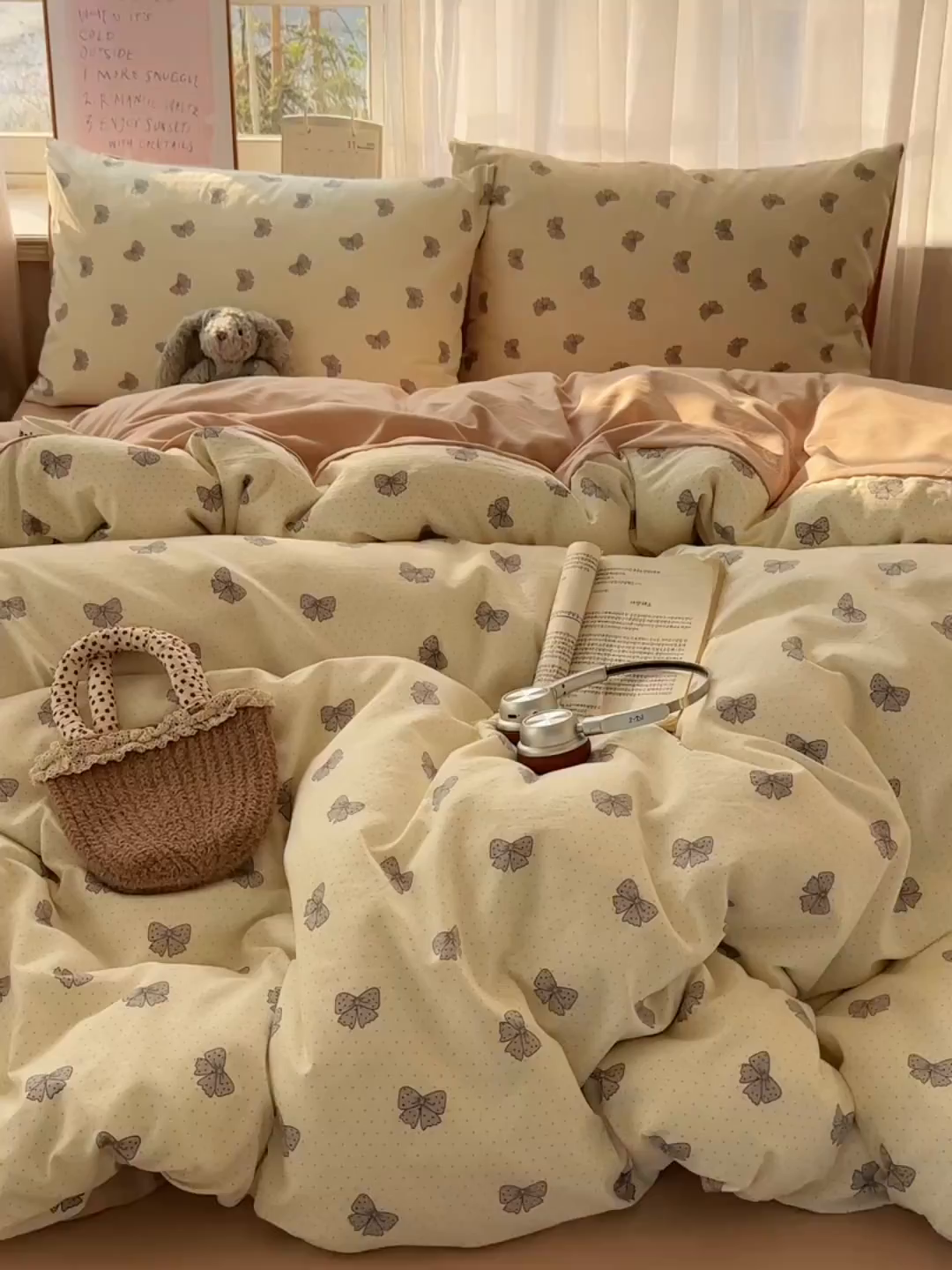 91家纺网 家纺一手货源 找家纺 沐芷 2026 【提供买家秀】古法水洗仿棉A类四件套床上用品三件套被套被罩床笠款---第二波 巴黎甜心