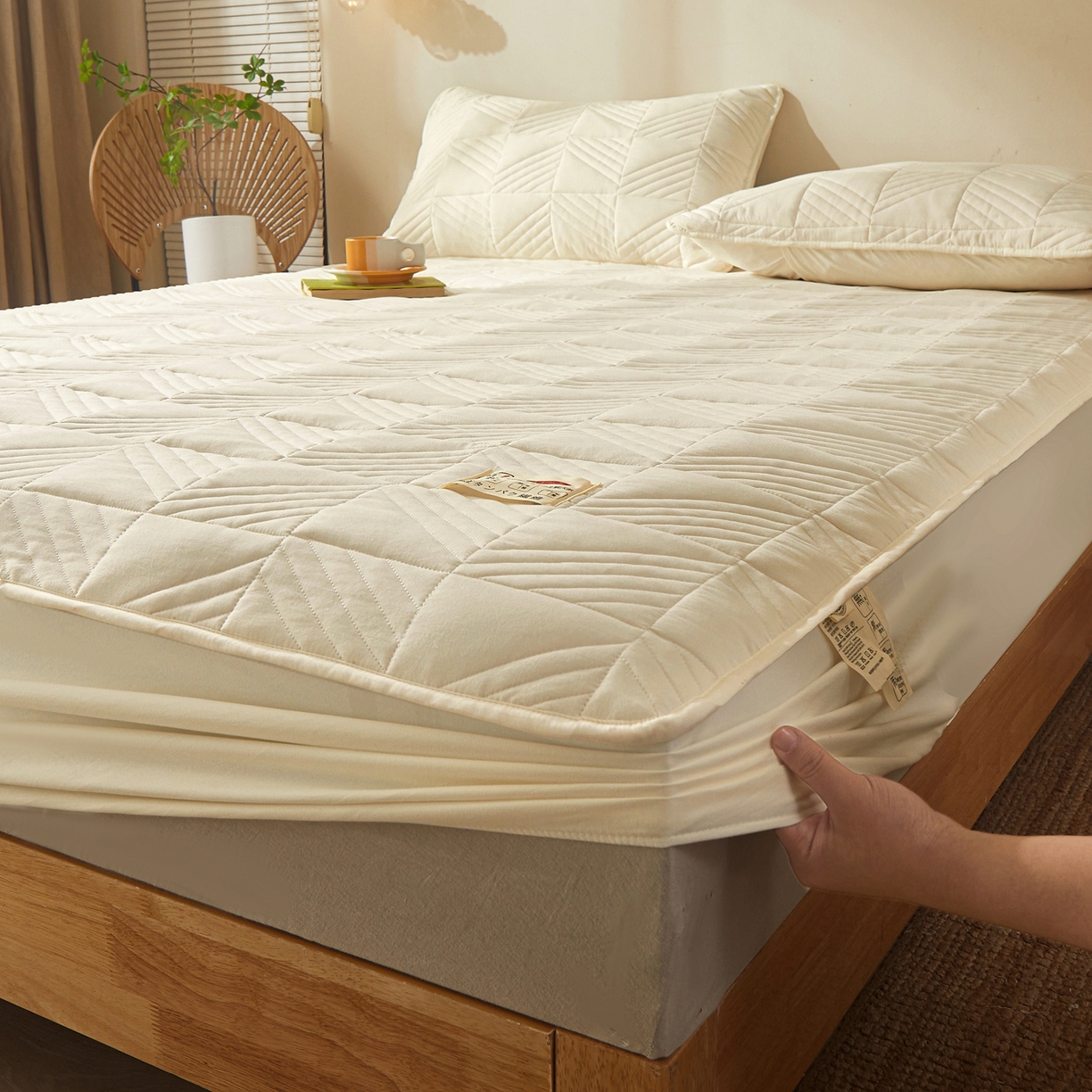 91家纺网 家纺一手货源 找家纺 （总）鹿辉家居（原吉欧力） 2025新款无印风数码床盖三件套