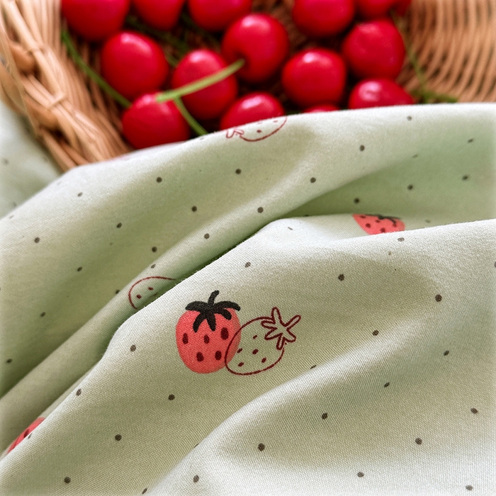 91家纺网 家纺一手货源 找家纺 家贝爱 2026新款加厚水洗棉被套被套单件 草莓点点