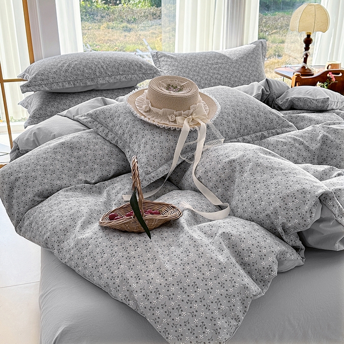 91家纺网 家纺一手货源 找家纺 家贝爱 2026新款加厚水洗棉被套被套单件 浮梦花影