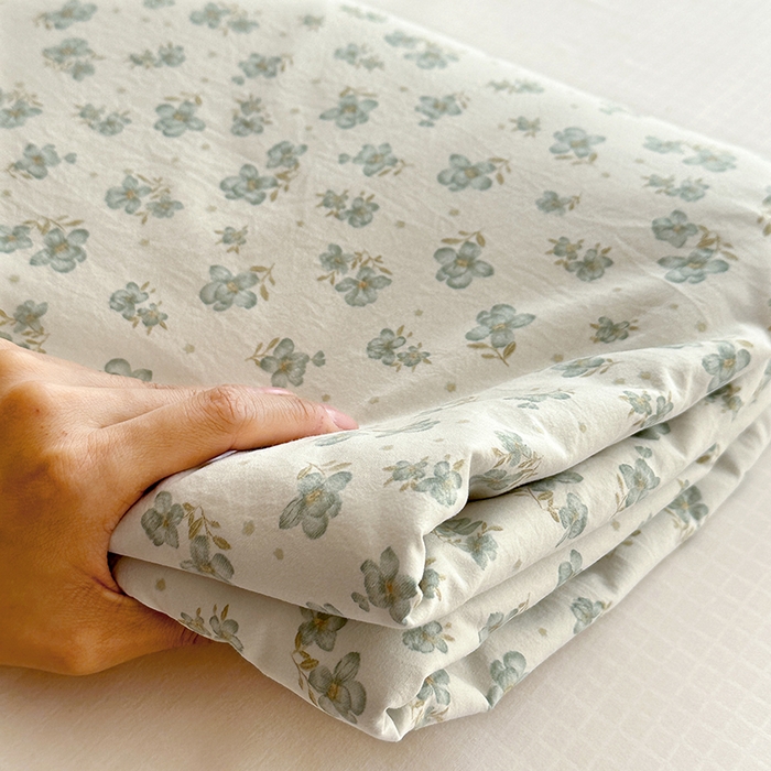 91家纺网 家纺一手货源 找家纺 家贝爱 2026新款加厚水洗棉被套被套单件 轻婉花语