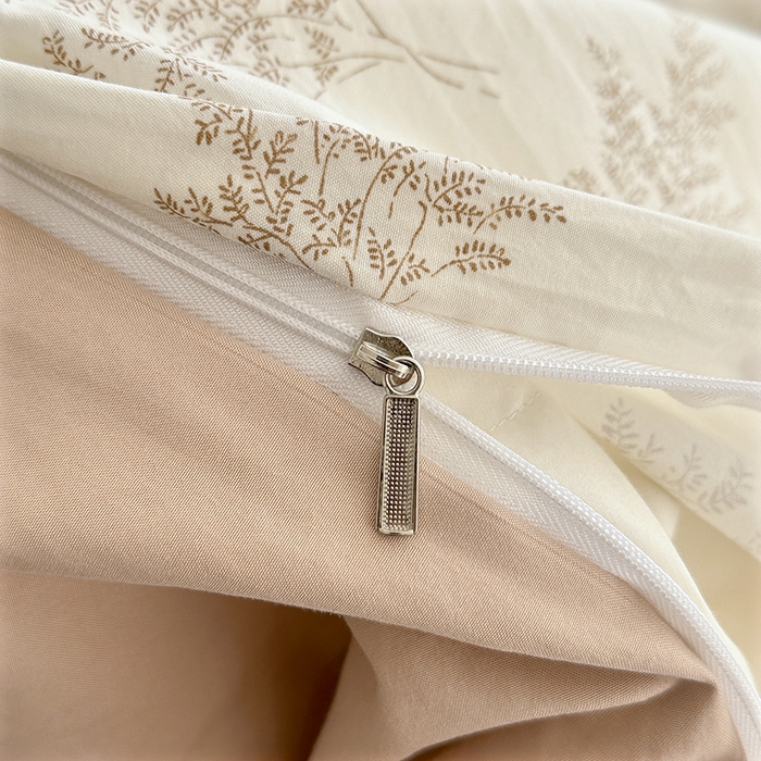 91家纺网 家纺一手货源 找家纺 家贝爱 2026新款加厚水洗棉被套被套单件 沐雅-咖