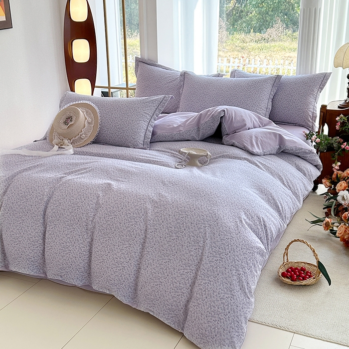 91家纺网 家纺一手货源 找家纺 家贝爱 2026新款加厚水洗棉被套被套单件 莱茵花畔