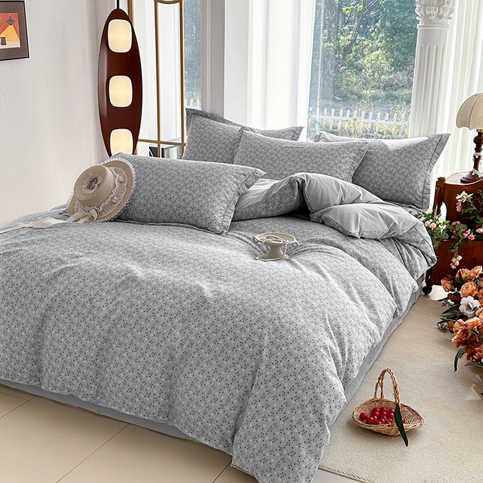 91家纺网 家纺一手货源 找家纺 家贝爱 2026新款加厚水洗棉被套被套单件 浮梦花影