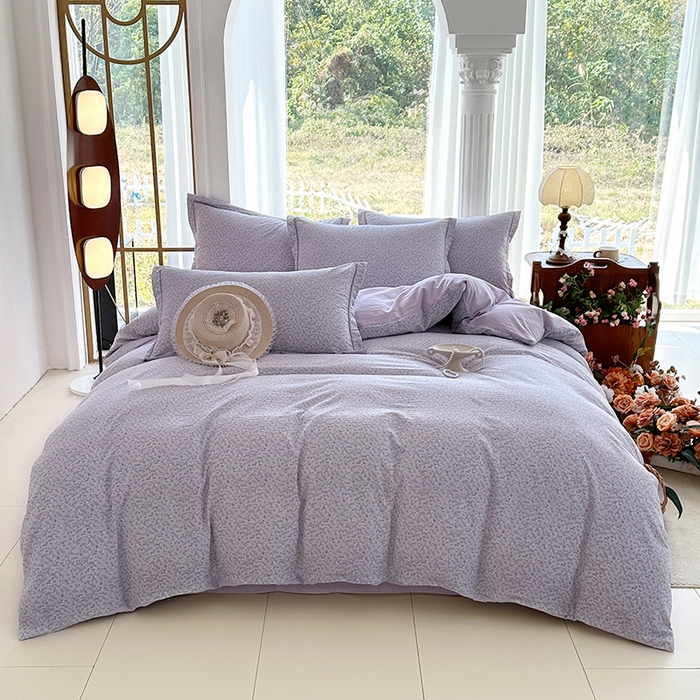 91家纺网 家纺一手货源 找家纺 家贝爱 2026新款加厚水洗棉被套被套单件 莱茵花畔