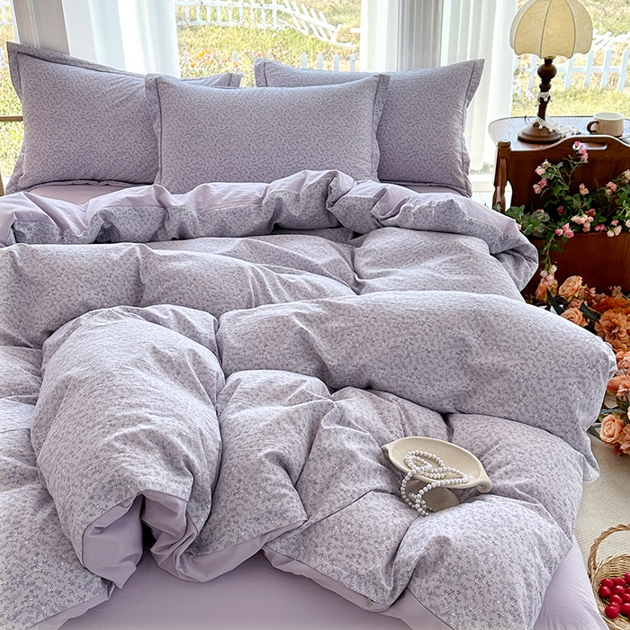 91家纺网 家纺一手货源 找家纺 家贝爱 2026新款加厚水洗棉被套被套单件 莱茵花畔