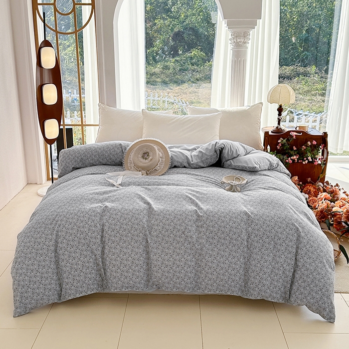 91家纺网 家纺一手货源 找家纺 家贝爱 2026新款加厚水洗棉被套被套单件 浮梦花影