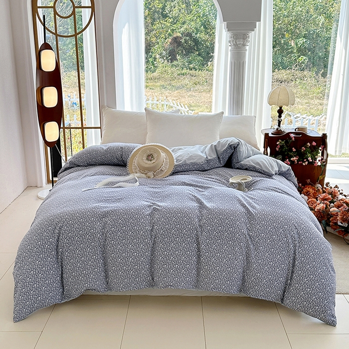 91家纺网 家纺一手货源 找家纺 家贝爱 2026新款加厚水洗棉被套被套单件 素夕