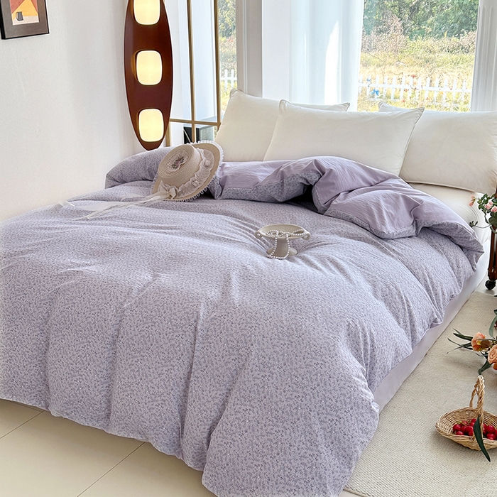 91家纺网 家纺一手货源 找家纺 家贝爱 2026新款加厚水洗棉被套被套单件 莱茵花畔